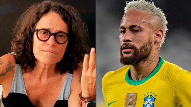Neymar não respondeu aos ataques de Zélia. A resposta foi um processo, um mês após a polêmica