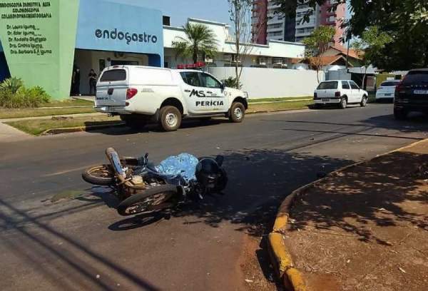 Motociclista morreu no local do acidente