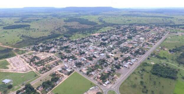 Foto aérea do município de Alcinópolis