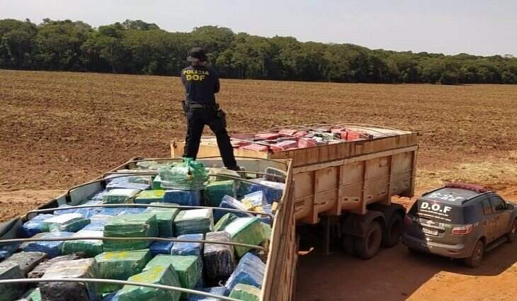 DOF tirou de circulação uma carga de 33,3 toneladas de maconha