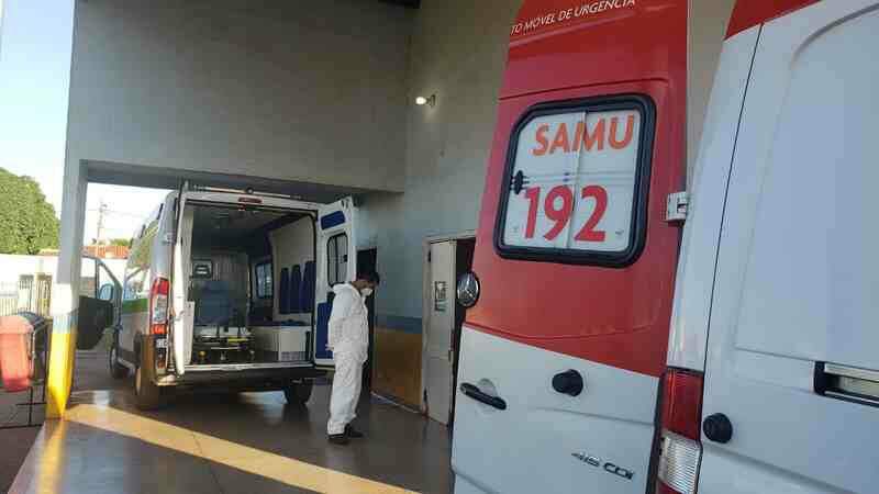 Vítima foi atendida atendida por uma ambulância do Samu no sábado e estava internada em Dourados (Foto ilustrativa)