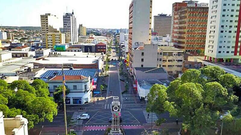 Centro de Campo Grande, que terá sexta-feira 'normal' após o feriado de Corpus Christi