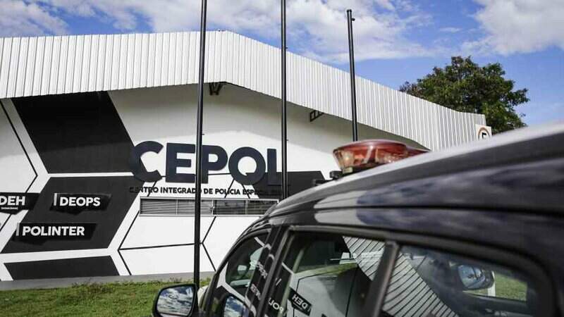 Fachada da Cepol, delegacia onde foi registrada a ocorrência