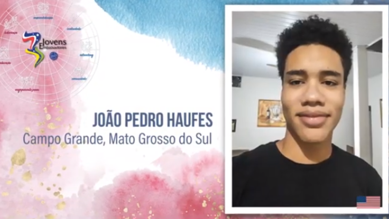 João Pedro vai representar Campo Grande no intercâmbio