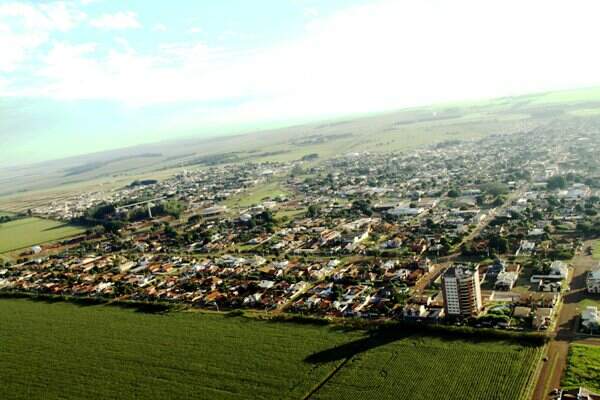 Foto aérea do município de Maracaju