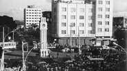 A torre do relógio, inaugurada em 1933