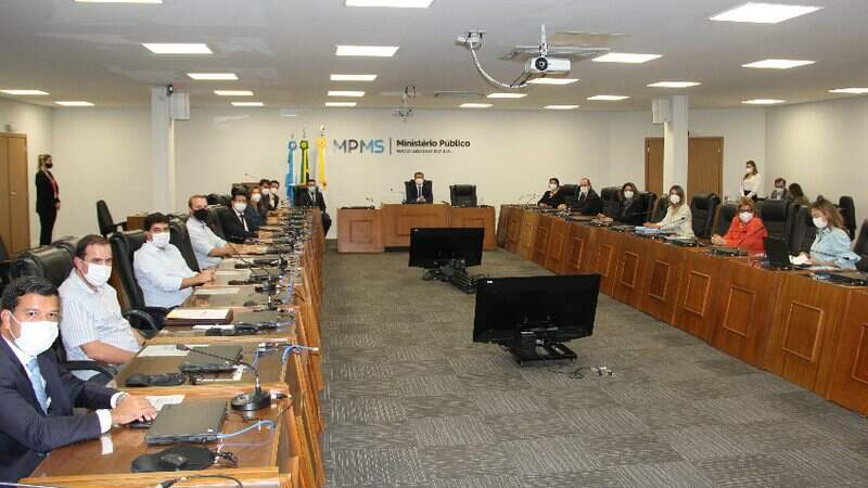Reunião no MPMS (assessoria)