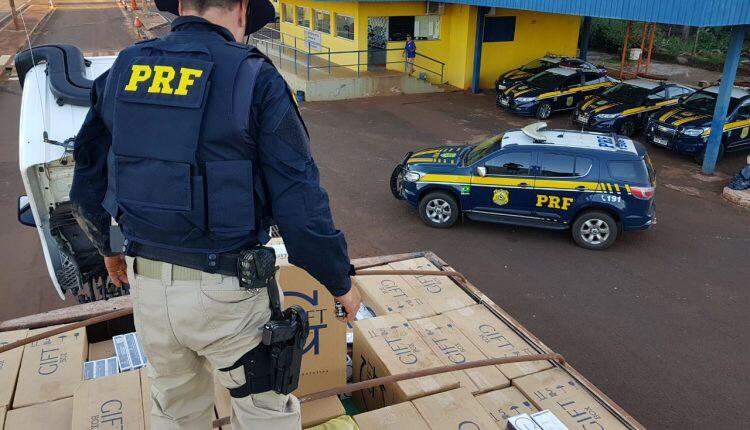 Mato Grosso do Sul é uma das principais rotas de circulação de mercadorias contrabandeadas do país (Foto: PRF)