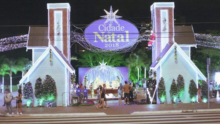 Fachada da Cidade do Natal de 2018 (Foto: Divulgação/PMCG)