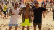 Lucas Lima, Neymar e Gabriel Medina em litoral baiano. (Foto: Reprodução/Instagram) - Lucas Lima, Neymar e Gabriel Medina em litoral baiano. (Foto: Reprodução/Instagram)