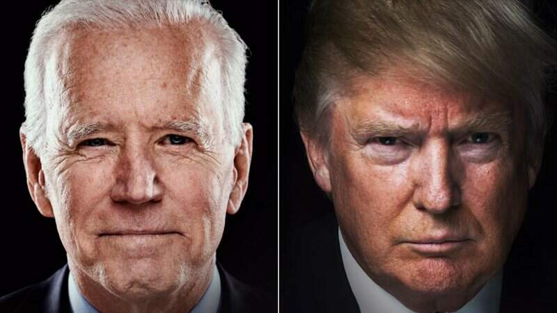 Ex-vice-presidente Joe Biden enfrenta o candidato à reeleição Donald Trump (Montagem: Reprodução/CNN)