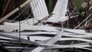 Telhado de escola estadual foi destruído com ventos de até 60km/h em Rio Negro. (Foto: Leitor Midiamax) - Telhado de escola estadual foi destruído com ventos de até 60km/h em Rio Negro. (Foto: Leitor Midiamax)