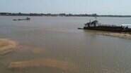 Baixo nível do Rio Paraguai já prejudica navegação. (Foto: ABC Color) - Baixo nível do Rio Paraguai já prejudica navegação. (Foto: ABC Color)