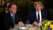 O presidente do Brasil, Jair Bolsonaro, e o ex-presidente dos EUA, Donald Trump, durante jantar na Flórida
Imagem: Jim Watson/AFP - O presidente do Brasil, Jair Bolsonaro, e o ex-presidente dos EUA, Donald Trump, durante jantar na Flórida Imagem: Jim Watson/AFP
