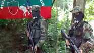 Soldados do EPP, grupo de guerrilha paraguaia.(Foto: Repodução/Twuitter) - Soldados do EPP, grupo de guerrilha paraguaia.(Foto: Repodução/Twuitter)