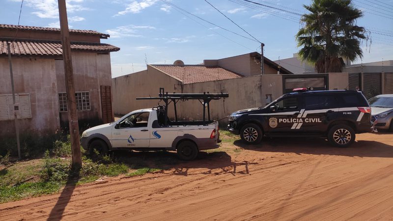 Polícia Civil esteve no local junto com a Sanesul