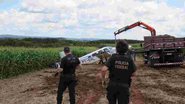 Investigações começaram em 2020 depois que uma aeronave, usada para transportar cocaína, ficou danificada fazer pouso forçado - Divulgação/PF