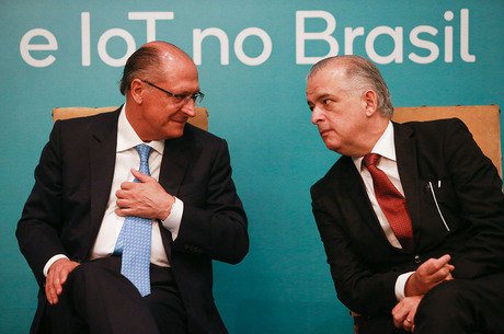 Ex-governador de São Paulo Geraldo Alckmin e ex-governador paulista Márcio França
