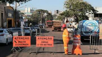 Também há alguns trechos interditados por obras no sistema de semáforos. - Reprodução/Prefeitura Campo Grande