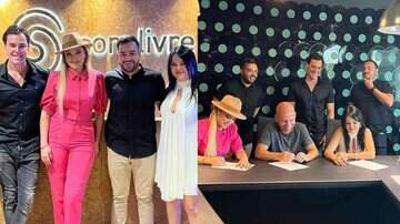 Dupla comemora contrato assinado com uma das principais gravadoras do Brasil - (Fotos: Redes Sociais)