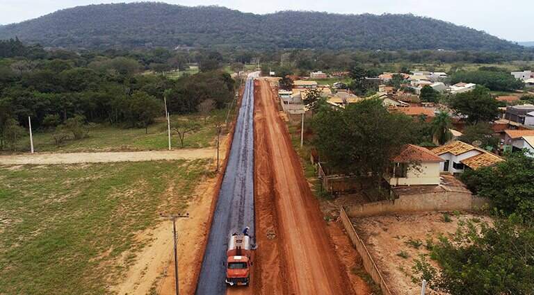 Pavimentação no município de Bonito