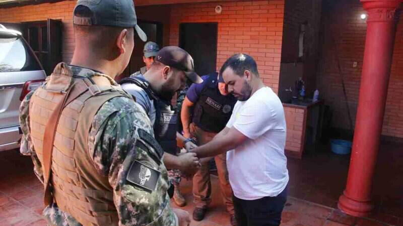Diego foi preso por agentes da Senad