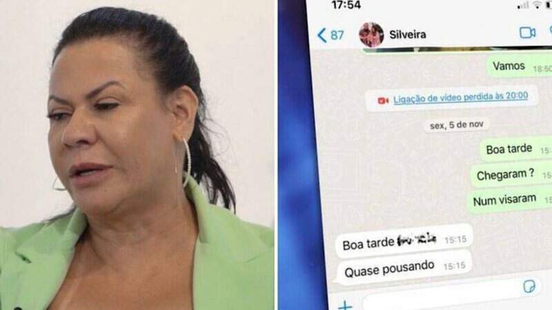 Mensagem de Silveira, uma das vítimas, para a mãe dona Ruth