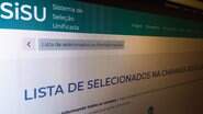 Portal de inscrição para o Sisu (Sistema de Seleção Unificada). - Foto: Reprodução/Agência Brasil
