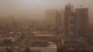 Campo Grande foi coberta por uma tempestade de poeira nesta sexta-feira - Fala Povo/WhatsApp