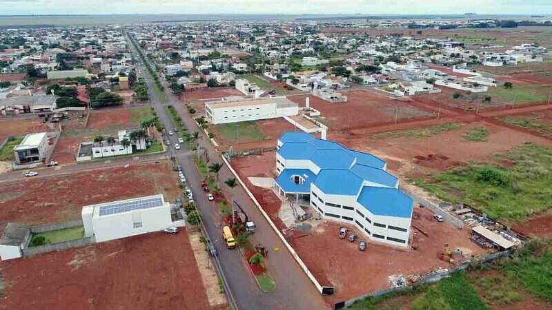 Vista da nova sede da Prefeitura de Chapadão do Sul