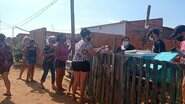 Doação de marmitex foi realizada no bairro Dom Antônio Barbosa, neste domingo (27) - Foto: Arquivo Pessoal