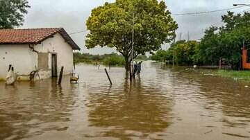 Enchente em Porto Murtinho no bairro Cohab - Redes Sociais/Reprodução