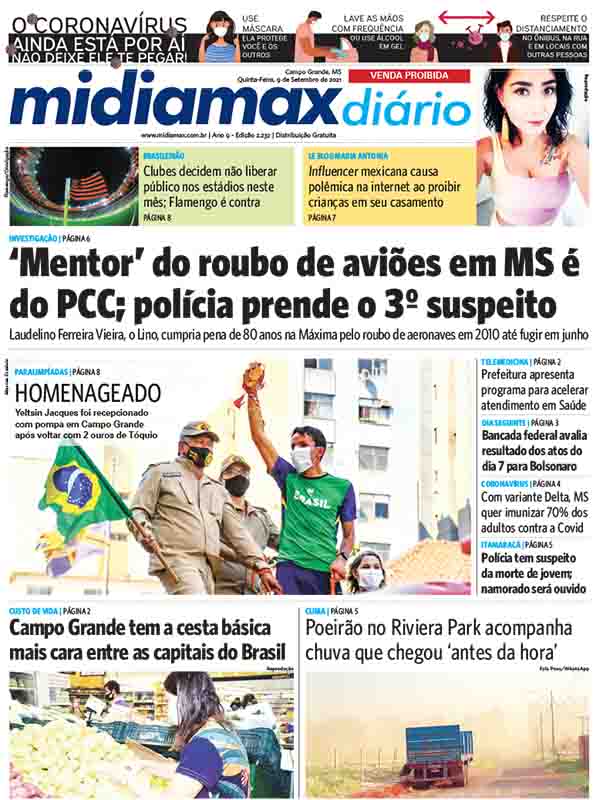 [Confira o Midiamax Diário deste 9 de setembro de 2021]