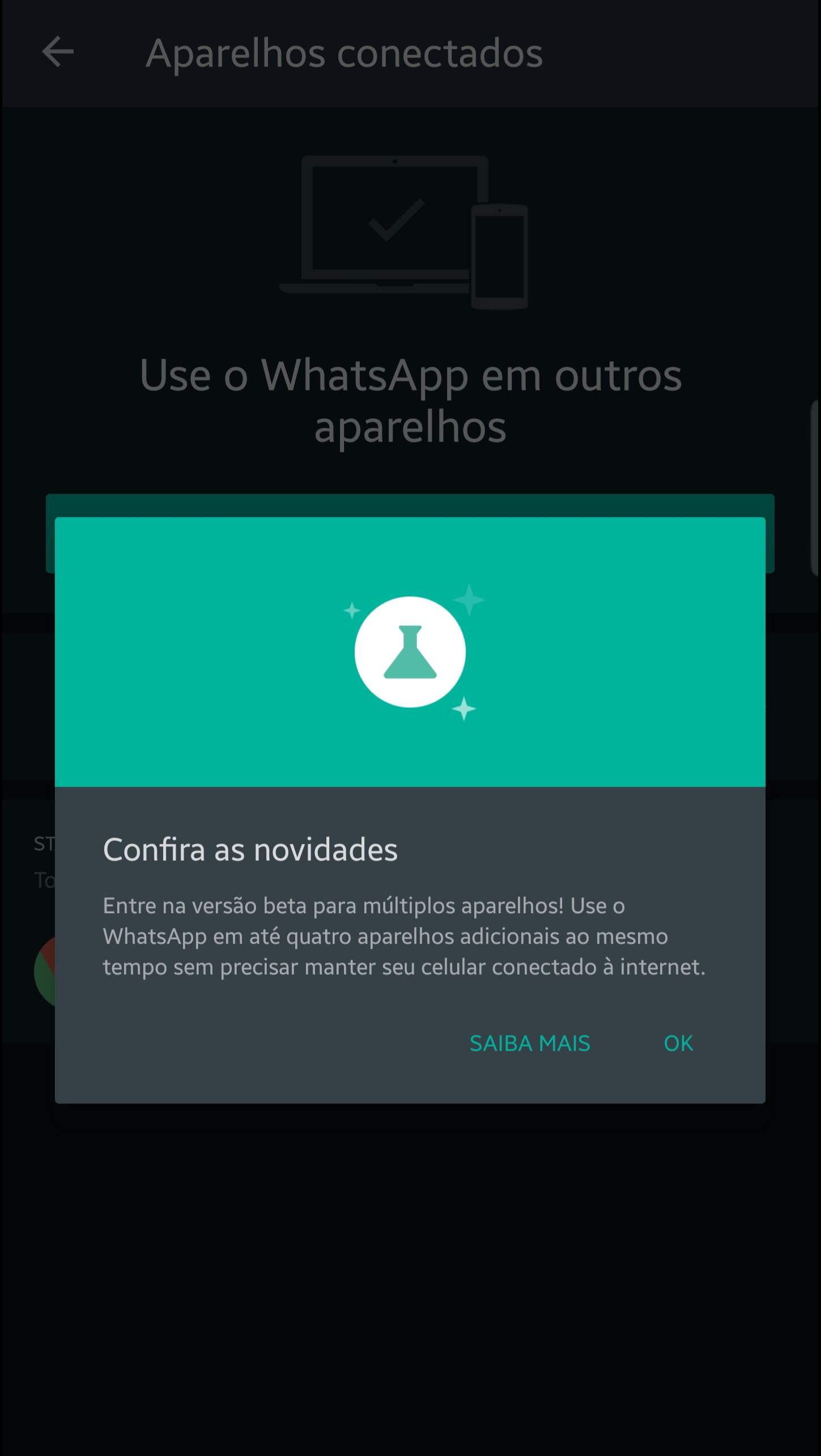 WhatsApp poderá ser usado em até quatro aparelhos ao mesmo tempo