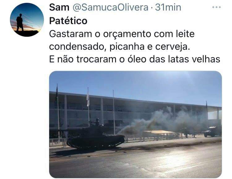 223291863 2989453338009737 6395753412535269112 n - Brasileiro não perdoa e desfile militar de Bolsonaro vira chacota com memes sobre 'poder bélico'