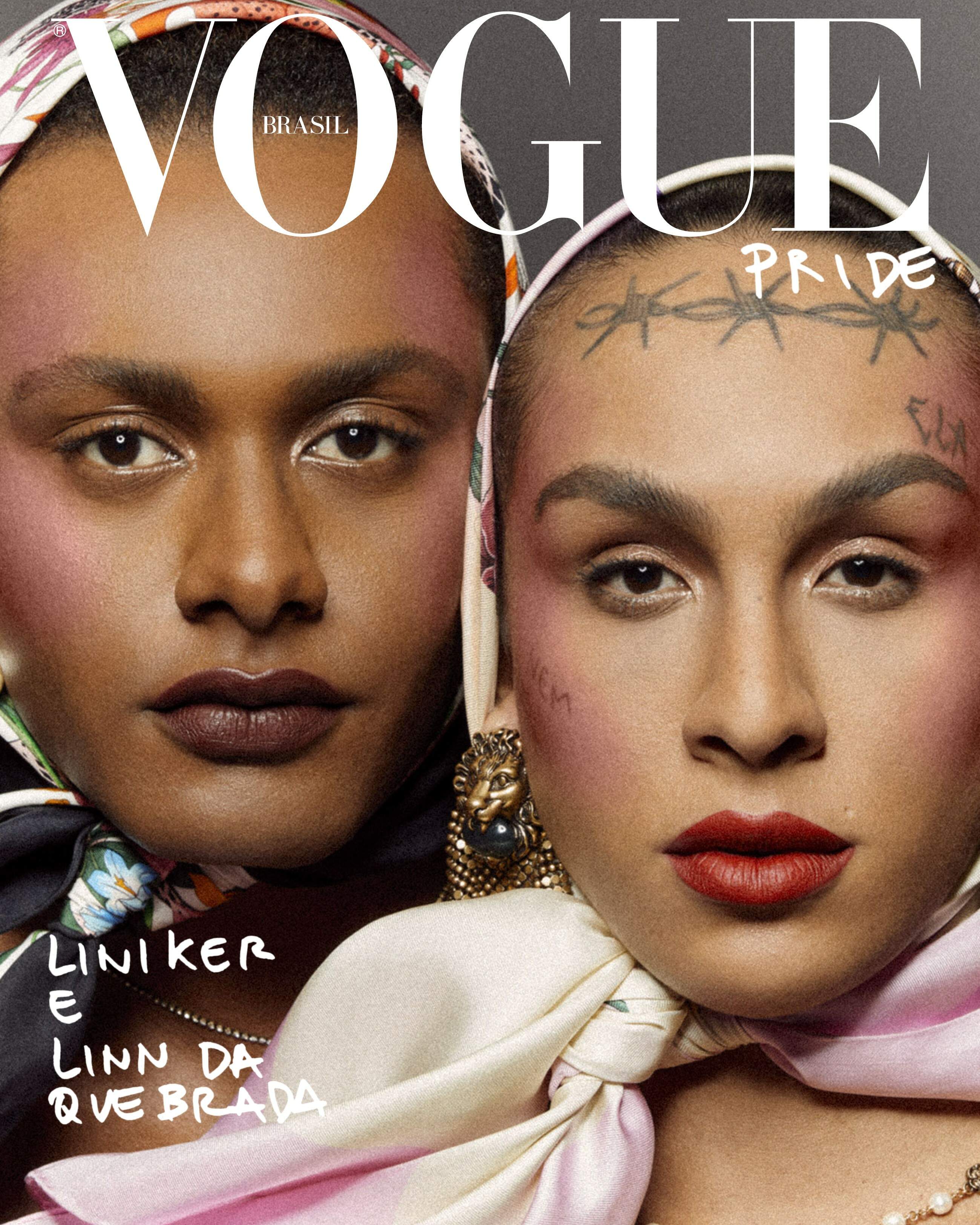 capa vogue junho - No mês do orgulho LGBTQIA+, Vogue Brasil lança capa com 2 mulheres trans