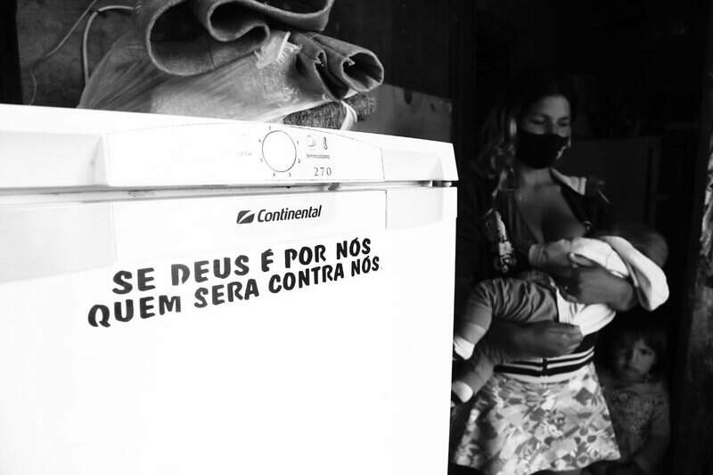 irmas aguadinha cg - Com nove crianças, irmãs fazem apelo para comprar comida e consertar barraco em Campo Grande