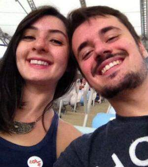 Bruno e Mariana, criadores do game / Divulgação