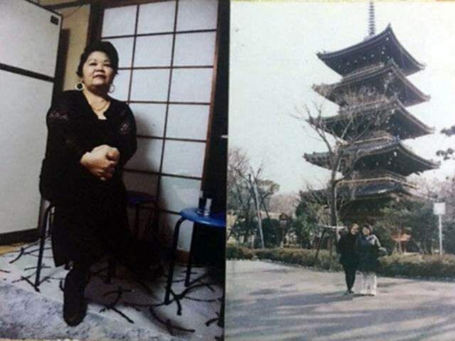 Lúcia Ganiko em Shigakogen, Japão (Arquivo pessoal)