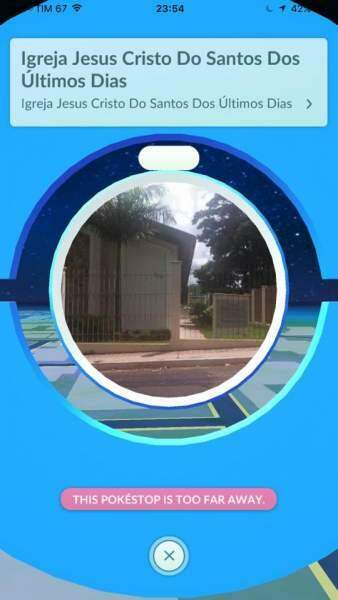 Poké Stop em Campo Grande (Reprodução/Pokémon Go)