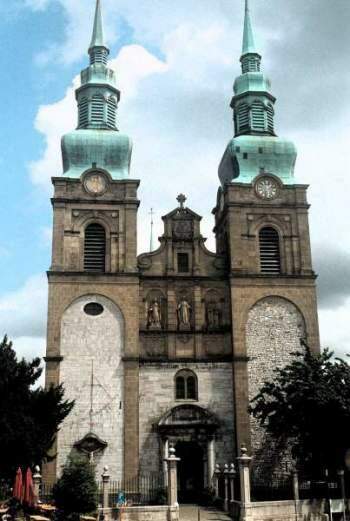 A igreja de Eupen, no caminho para Monschau (Arquivo pessoal)