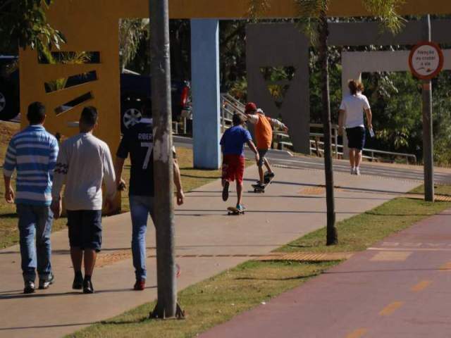Revitalização da Orla custou R$ 11,5 milhões aos cofres públicos - Foto - Cleber Gellio/Midiamax