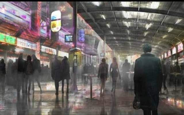 Imagem conceitual da sequência de 'Blade Runner' (Divulgação)
