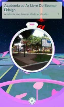 A reportagem provou e aprovou o Belmar como ponto de jogo (Reprodução/Pokémon Go)