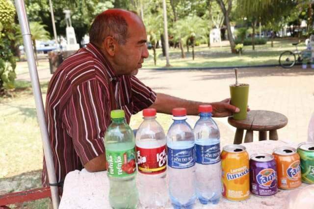 O tereré é companheiro inseparável de Sebastião (Luiz Alberto)