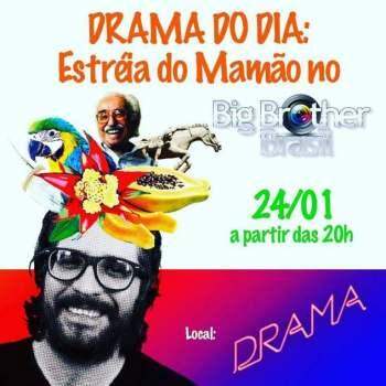 Estreia de Mamão é no Drama, logo mais (Reprodução/Facebook)