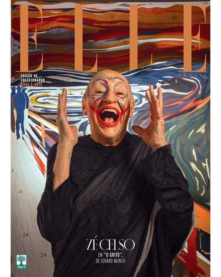 Na capa da revista ELLE,artistas brasileiros fazem releituras de obras famosas