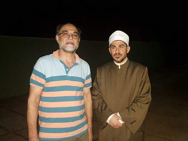 O sheikh Ayman e Ahmed, comerciante e membro do islamismo, falaram sobre o Ramadã. (Foto: Tatiana Marin)