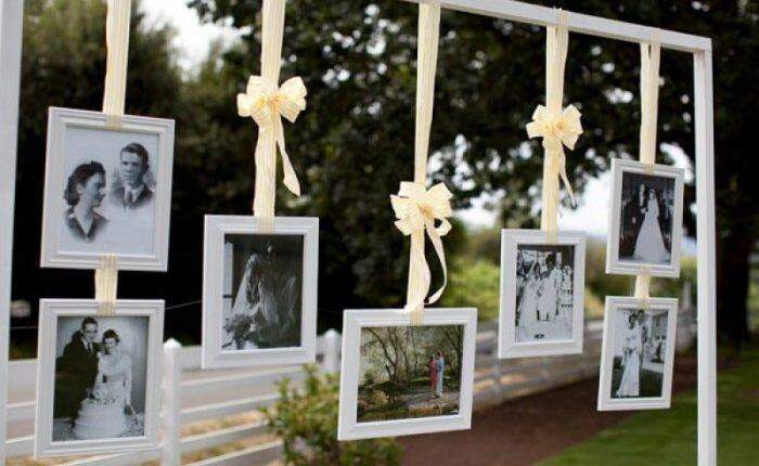 Decoração de casamento - As fotos em porta-retratos também funcionam. (Foto: Reprodução)