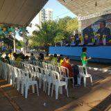 Torcedores acompanham Brasil x Costa Rica na 'Praça da Copa' nesta sexta